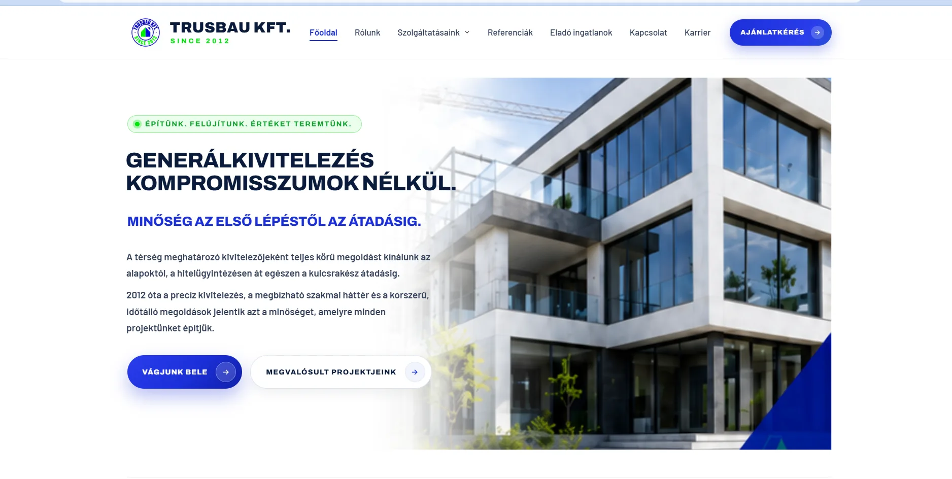 Trusbau Kft. — referencia